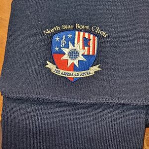 Blue Knit Scarf