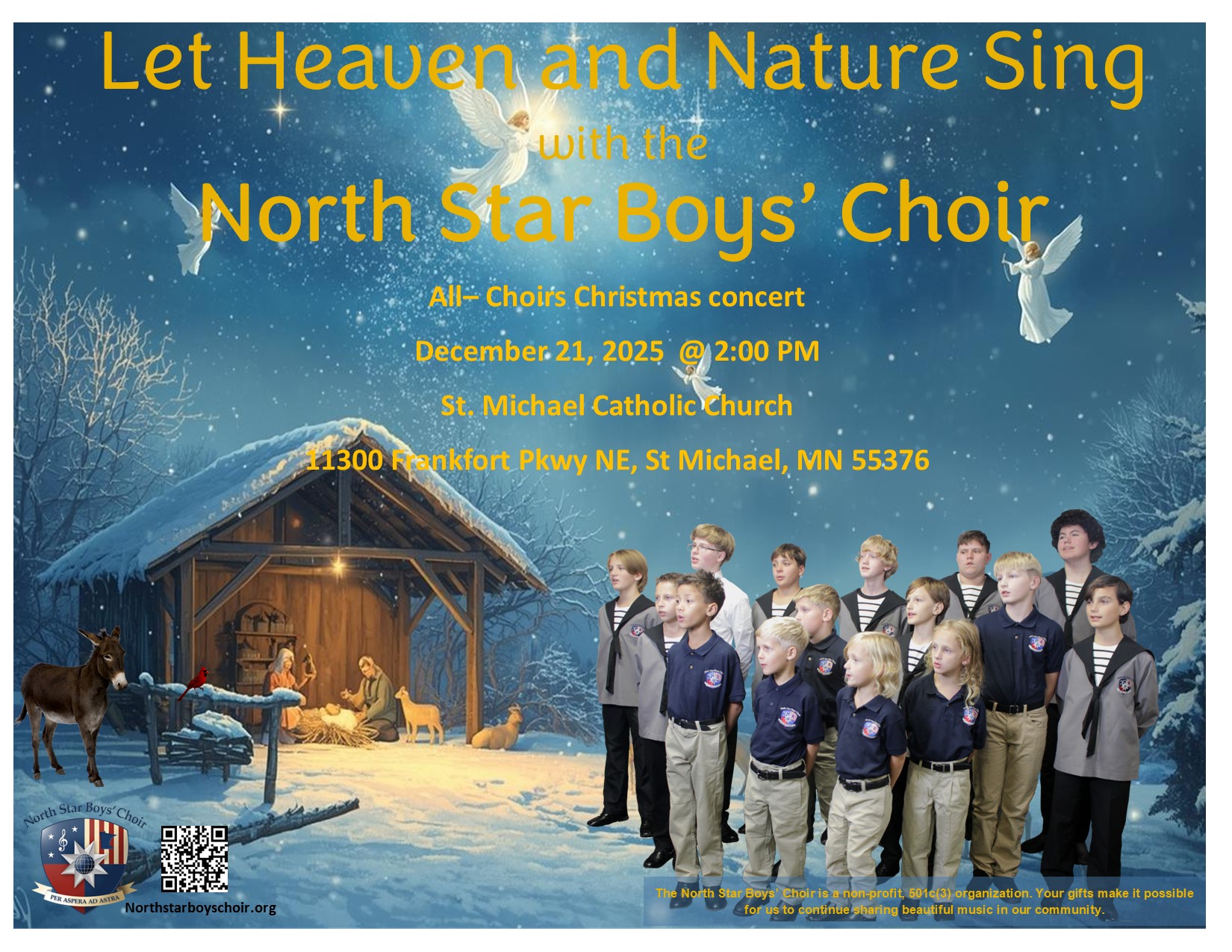 North Star Boys’ Choir 2025 All-Choir Christmas Concert – Let Heaven and Nature Sing